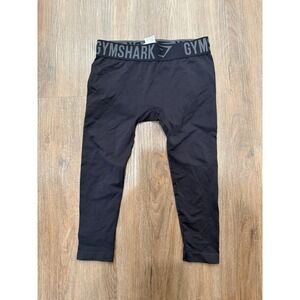 Gymshark‎ XS Black Training Workout Cropped Leggings Activewear Womens